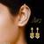Indian bollywood gold plated bugadi earrings for women and girls jewelry set