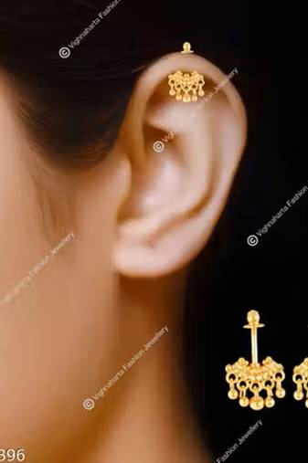Indian bollywood gold plated bugadi earrings for women and girls jewelry set