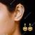 Indian bollywood gold plated bugadi earrings for women and girls jewelry set