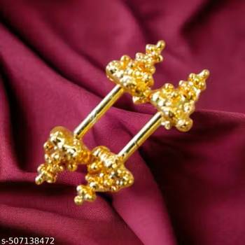 Indian bollywood gold plated bugadi earrings for women and girls jewelry set 1