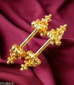 Indian bollywood gold plated bugadi earrings for women and girls jewelry set