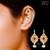 Indian bollywood gold plated bugadi earrings for women and girls jewelry set