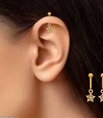 Indian bollywood gold plated bugadi earrings for women and girls jewelry set