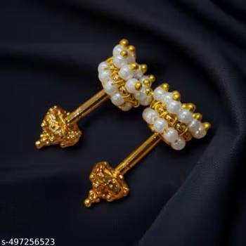 Indian bollywood gold plated bugadi earrings for women and girls jewelry set 1