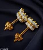 Indian bollywood gold plated bugadi earrings for women and girls jewelry set
