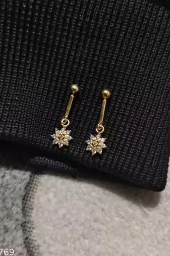 Indian bollywood gold plated bugadi earrings for women and girls jewelry set