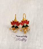 Indian bollywood gold plated bugadi earrings for women and girls jewelry set
