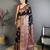 Black pashmina silk zari weaving saree with matching blouse piece