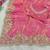 Pink color sequence embroidery work fandy satin saree