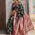 Sutriti banarasi style paisley butti saree for women | rich woven border & grand pallu | festive wedding party saree