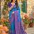 Sutriti blue pochampalli silk saree for women | wedding & festive wear saree