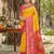 Sutriti yellow pochampalli silk saree | elegant traditional wedding & festive wear saree