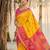 Sutriti yellow pochampalli silk saree | elegant traditional wedding & festive wear saree