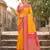 Sutriti graceful yellow banarasi silk saree with golden zari woven border & floral jaal     wedding & festive wear