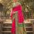 Sutriti graceful pink banarasi silk saree with golden zari woven border & floral jaal – wedding & festive wear
