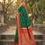 Sutriti graceful green banarasi silk saree with golden zari woven border & floral jaal – wedding & festive wear