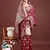 Sutriti deep burgundy maroon soft silk saree for wedding wear