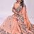 Sutriti peach floral printed saree for women | soft lightweight day-to-night saree