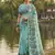 Sutriti sky blue floral printed saree for women | soft lightweight day-to-night saree