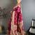 Magenta soft banarasi silk zari weaving saree with matching blouse piece