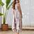 Pale grey printed rayon palazzo jumpsuit