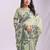 Sutriti mint green floral printed saree for women | soft lightweight day-to-night saree