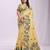 Sutriti yellow floral printed saree for women | soft lightweight day-to-night saree