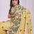 Sutriti yellow floral printed saree for women | soft lightweight day-to-night saree