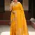 Sutriti haldi special mustard yellow soft silk saree with traditional zari border