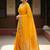 Sutriti haldi special mustard yellow soft silk saree with traditional zari border