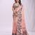 Sutriti light pinkfloral printed saree for women | soft lightweight day-to-night saree
