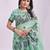Sutriti sea green floral printed saree for women | soft lightweight day-to-night saree