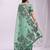 Sutriti sea green floral printed saree for women | soft lightweight day-to-night saree