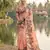 Sutriti peach floral printed saree for women | soft lightweight day-to-night saree