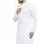 White chikankari cotton embroidery men kurta