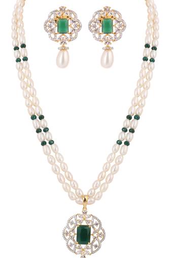 Natural fresh water pearls set from hyderabad