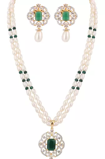 Natural fresh water pearls set from hyderabad