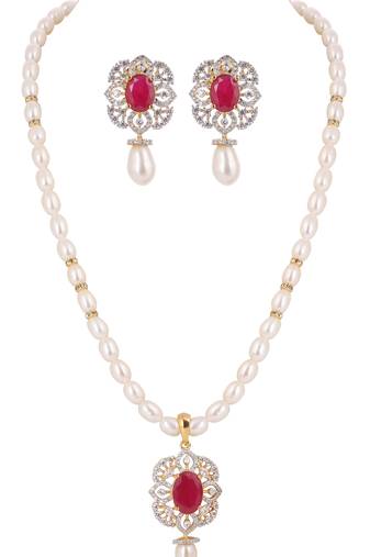 Natural fresh water pearls set from hyderabad