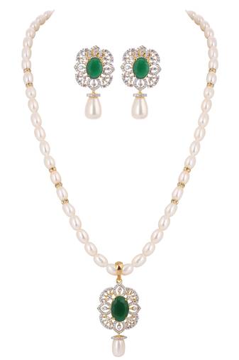 Natural fresh water pearls set from hyderabad