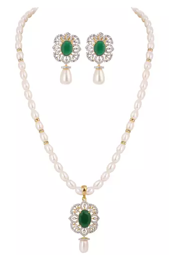 Natural fresh water pearls set from hyderabad