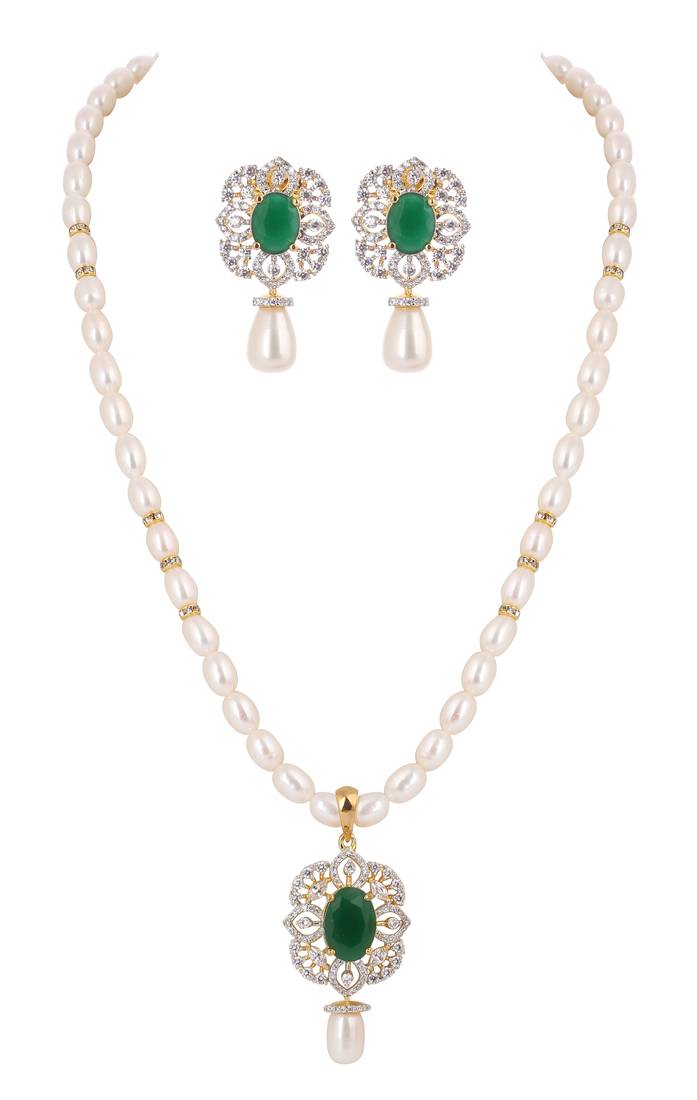 Natural fresh water pearls set from hyderabad