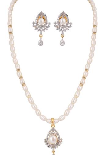 Natural fresh water pearls set from hyderabad