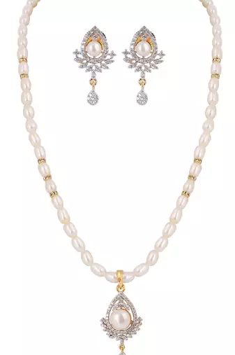 Natural fresh water pearls set from hyderabad