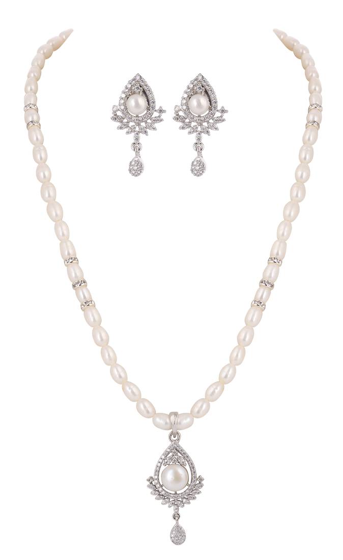 Natural fresh water pearls set from hyderabad