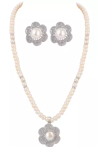 Natural fresh water pearls set from hyderabad