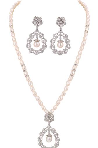 Natural fresh water pearls set from hyderabad