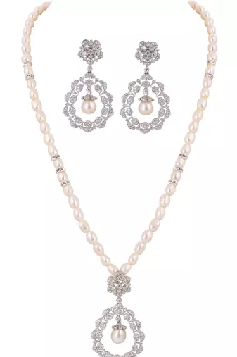 Natural fresh water pearls set from hyderabad