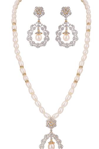 Natural fresh water pearls set from hyderabad