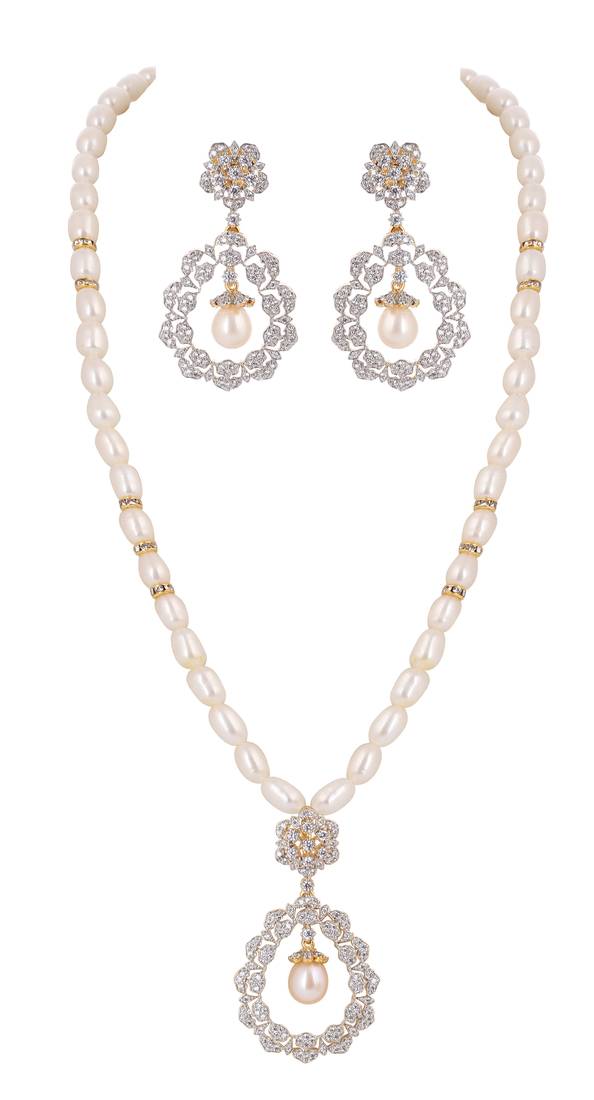 Natural fresh water pearls set from hyderabad