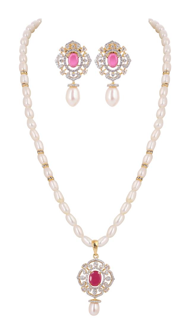 Natural fresh water pearls set from hyderabad